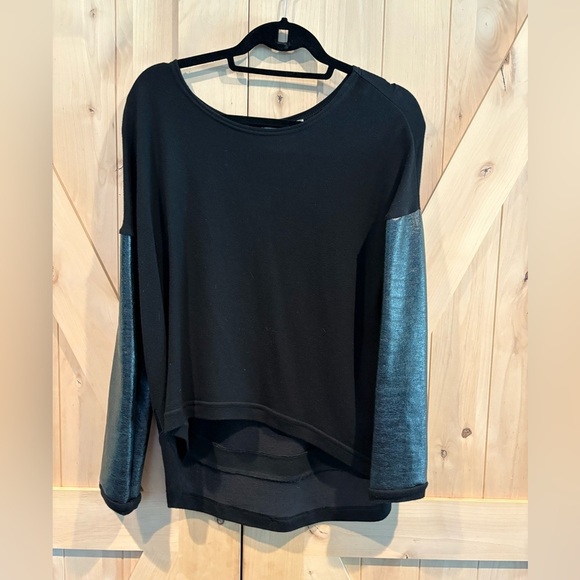 Generation Love Tops - Faux Leather Sleeve Top by Generation Love 🖤